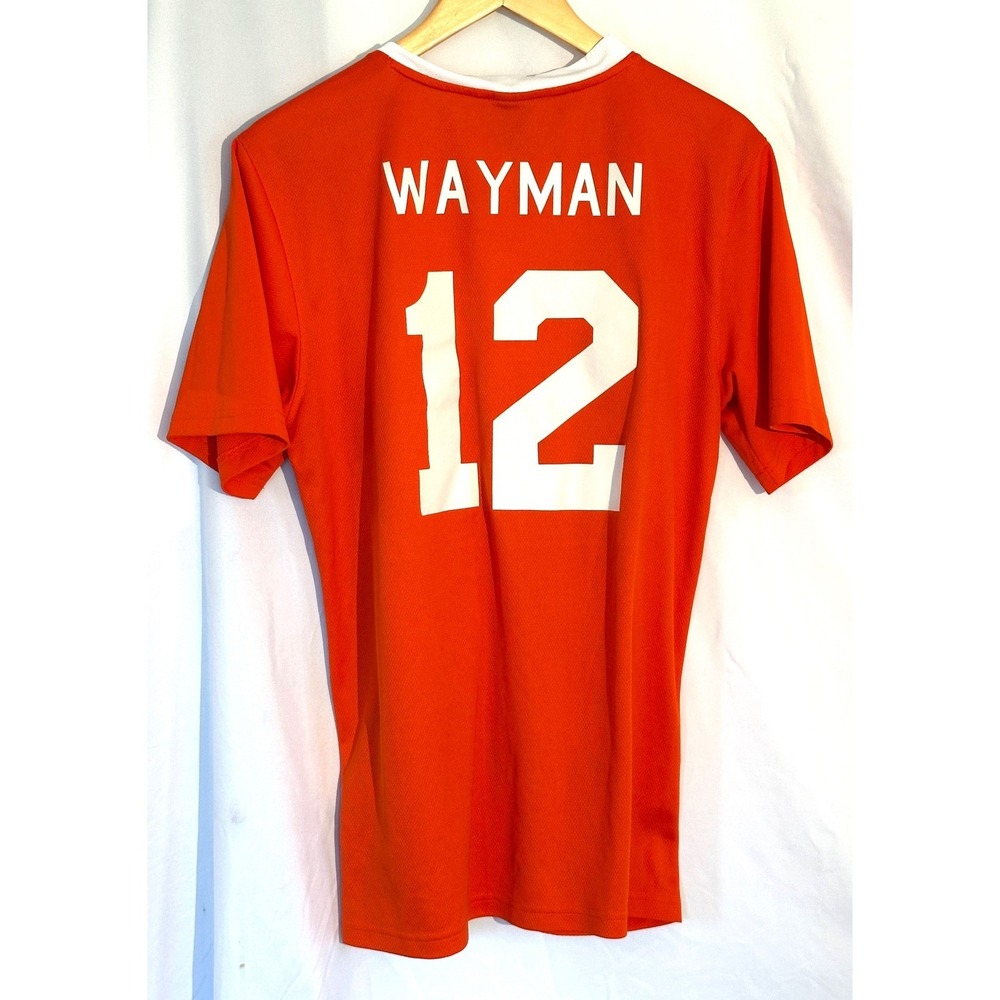Nike Greenville College Soccer Jersey Wayman 12 Orange White Mens Medium Dri-FIT